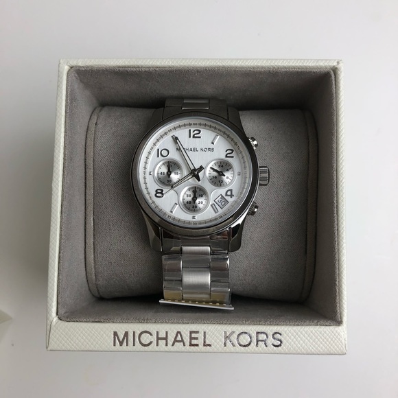 Michael Kors Silvertone Chronograph Watch main image 5